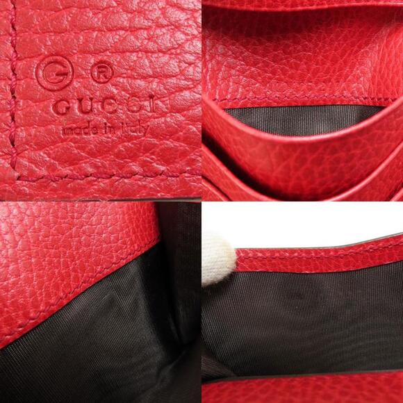 GUCCI Red Leather Wallet - Picture 7 of 11